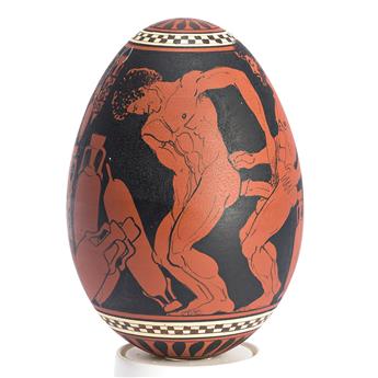 YIANNIS NOMIKOS (1949 - ) Untitled (Painted Duck Egg).